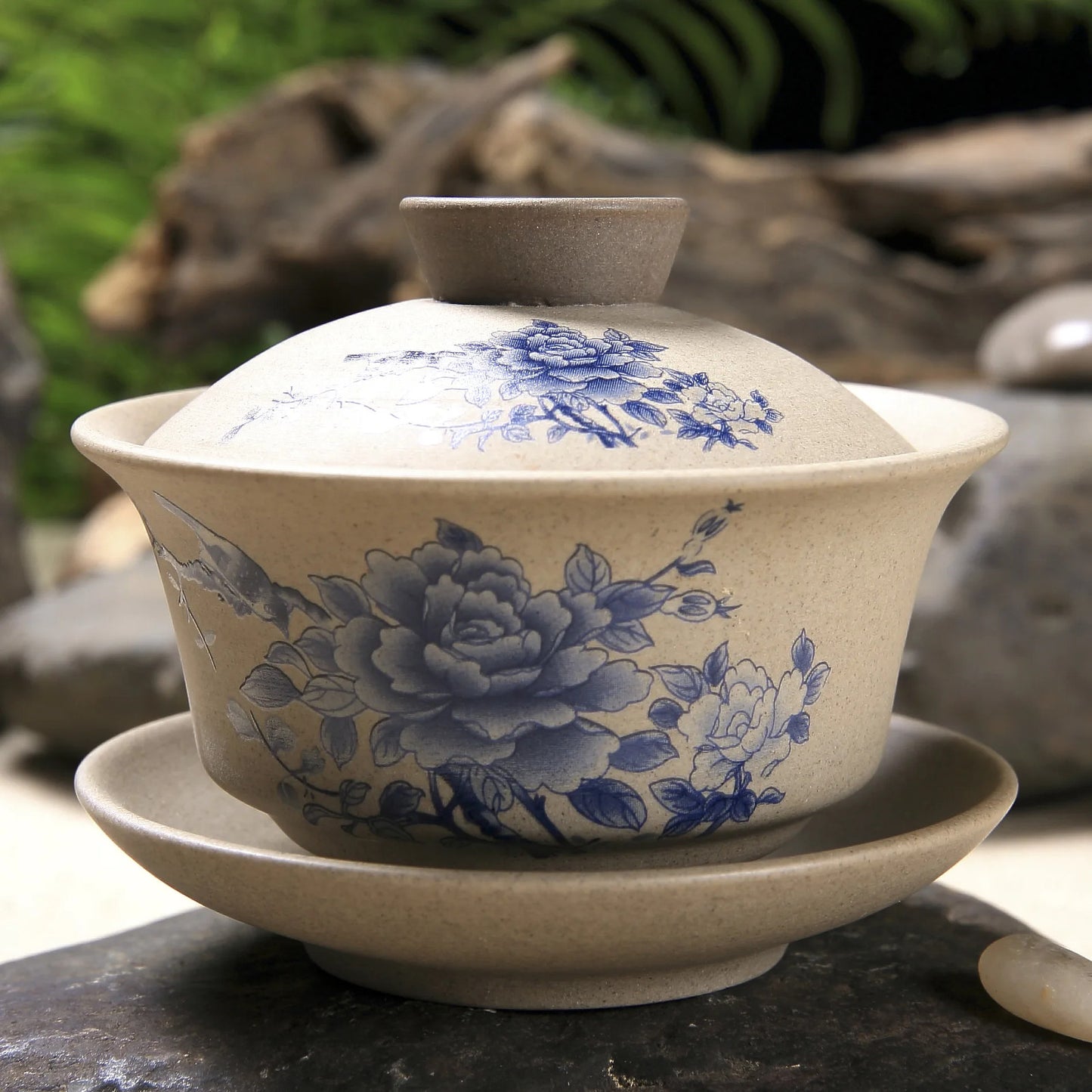 Chinese Kung Fu Teapot Pottery Clay Tea Cup Gaiwan Traditional Handmade Tea Set
