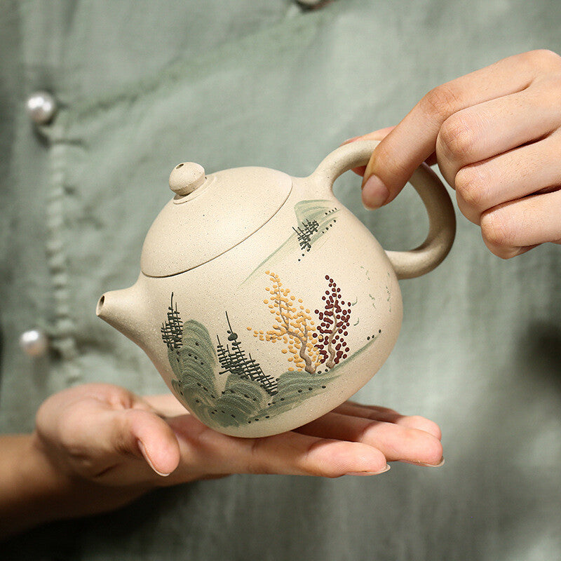Chinese Egg Shape Real Yixing Zisha Tea Pot Tea Pot