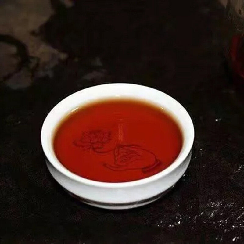 China Tea Pu'er Tea 2019 Mark No. 6071 Zhongcha Pu-erh Ripe Tea Puer Shu 357g