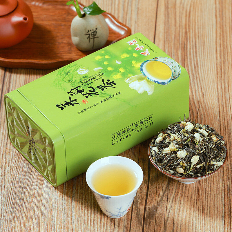 250g-500g Premium Bulk Jasmine Tea Canned Jasmine Flower Tea Healthy Gift Tea
