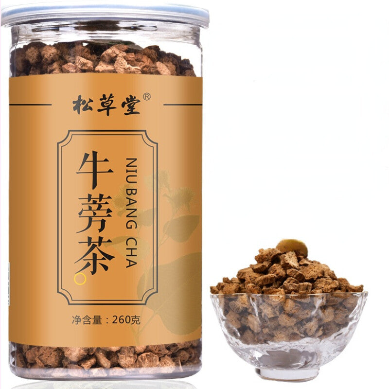 260g Canned Niubangcha Herbs Medicine Tea Burdock Tea Organic Healthy Herbal Tea