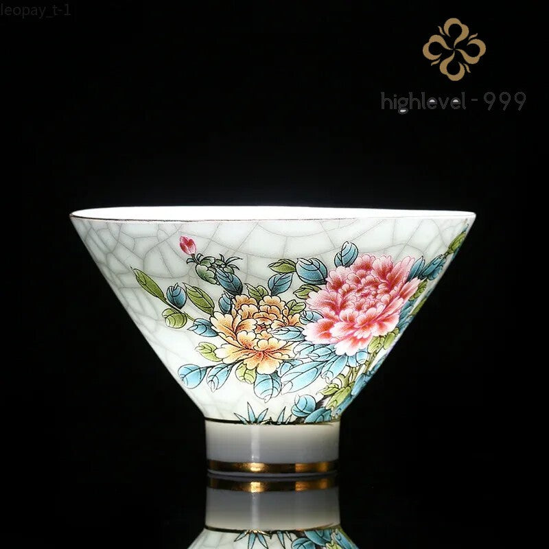 Jingdezhen Ceramic Teacup Hand Painted Phnom Penh Tea Cup Handmade Tea Set