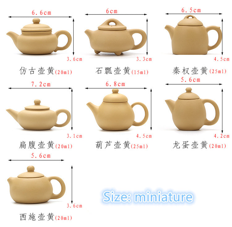 Mini Tea Pot Duan Clay Yixing Zisha Tea Pot Decoration Tea Pet Tea Play Small