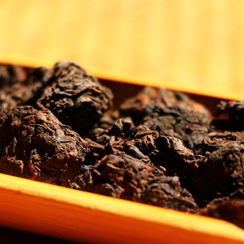 Yunnan Puerh Tea Ripe Tea Bulk Tuo Tea Menghai Old Tea Head Gold Buds 500g