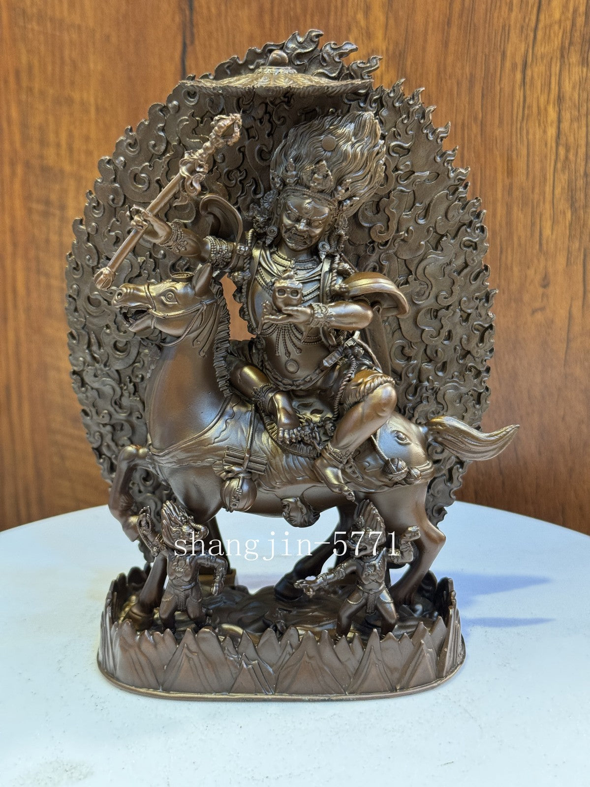 15CM Copper Statue Palden Lhamo Blessing Buddha