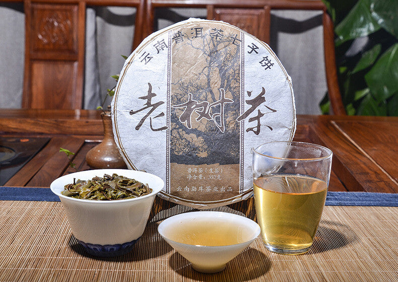 357g Pu'er Raw Tea Cake Old Tree Tea Pu'er Raw Tea Cake Pu'er Raw Tea Cake