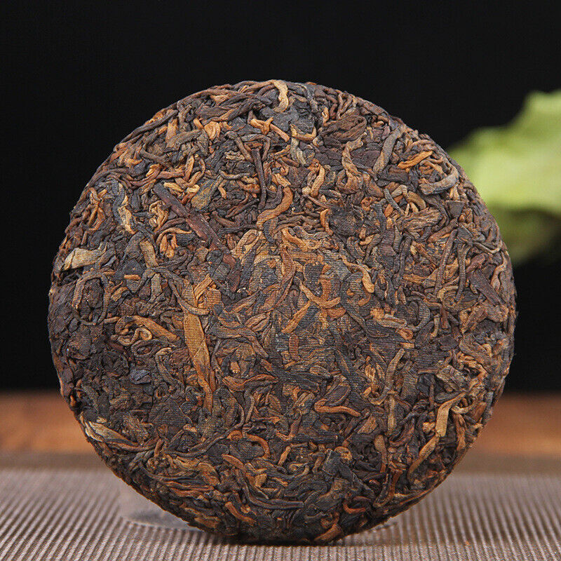 Organic Ripe Puer Tea Ancient Puer Black Tea Pressed Tea Cake100g/3.52oz