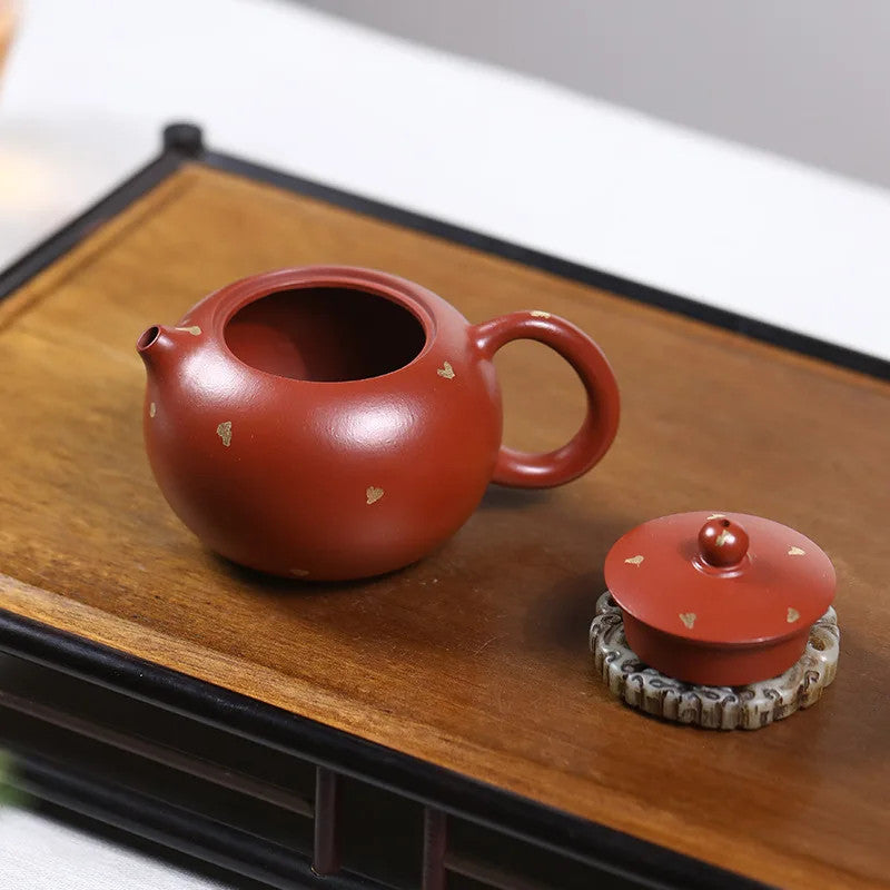 Chinese Yixing Teapot Handmade Zisha Xishi Tea Pot Beauty Tea Infuser Kettle