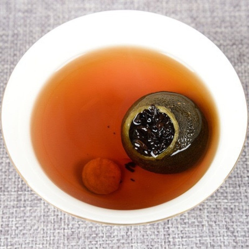 500g Small Green Mandarin Orange Yunnan Puerh Tea Ganpu Tea Aged Pu Erh Ripe Tea