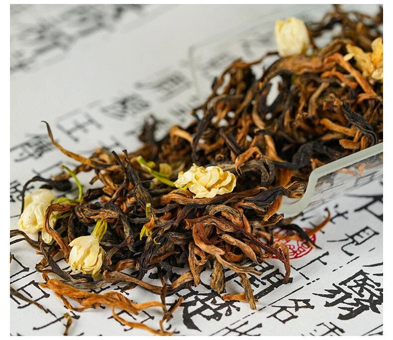 1000g Handmade FengQing YunNan Jasmine DianHong Black tea MoLi Hua black tea