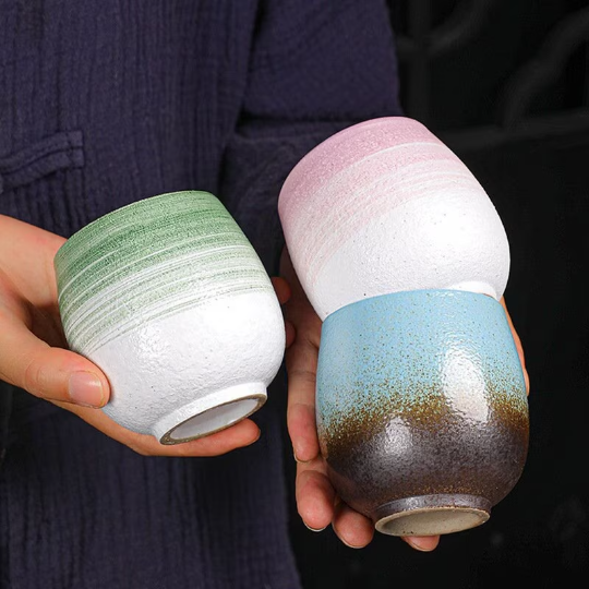 Ceramic Tea Cup Rainbow Arabic Coffee Cup Tea Mug Cup for Tea