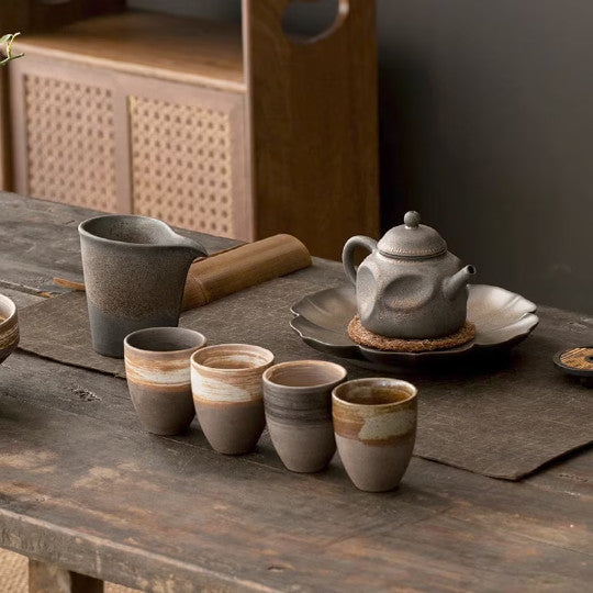 Ceramic Teacup Coarse Pottery Tea Cup Tea Drinkware 100ml