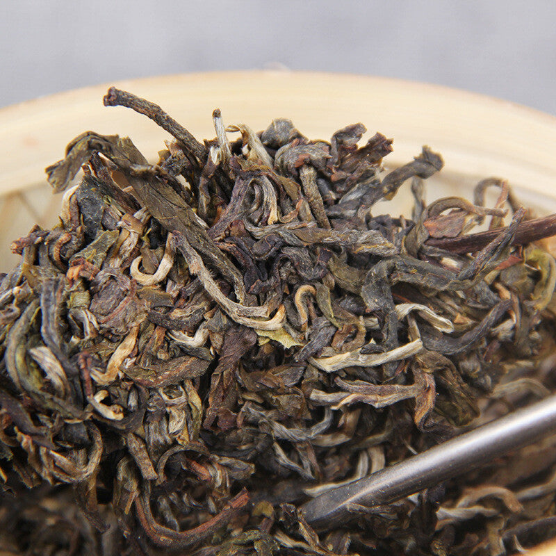500g Top Ancient Tree Cha Pu'er Tea Cake Bamboo Basket Pu-erh Green Tea Gift Tea