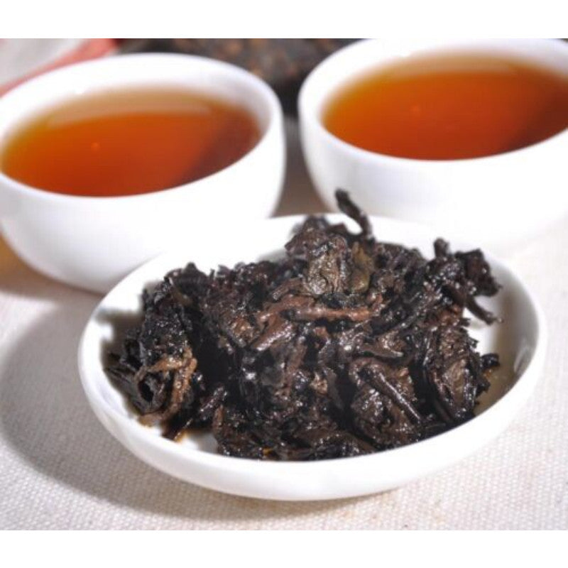 357g/12.59oz Premium CNNP Zhongcha Ripe Cooked Pu'er Puer Puerh Pu-erh Tea Cake