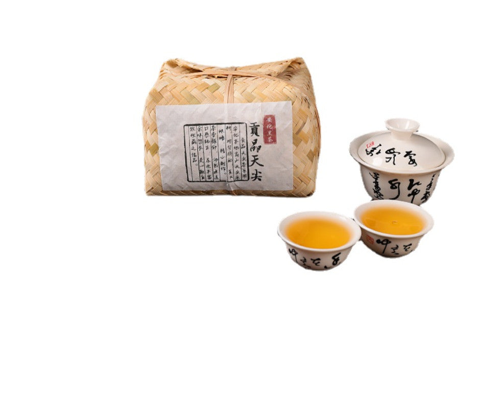 Tianjian Tea 500g Hunan Anhua Black Tea Bamboo Basket Tribute Aged Black Tea