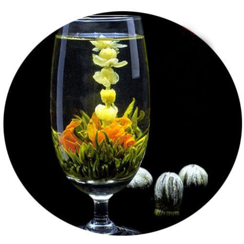 Chinese Blooming Flower Tea Natural Handmade 20 Pcs Flower Tea Ball Herbal Tea