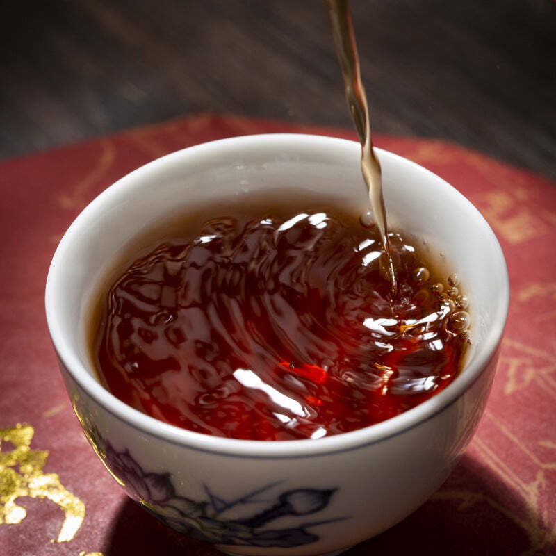 Iceland Wuzhai Pu'er Tea Cooked Tea Cake 357g Yunnan Ripe Pu-erh Tea Green Tea