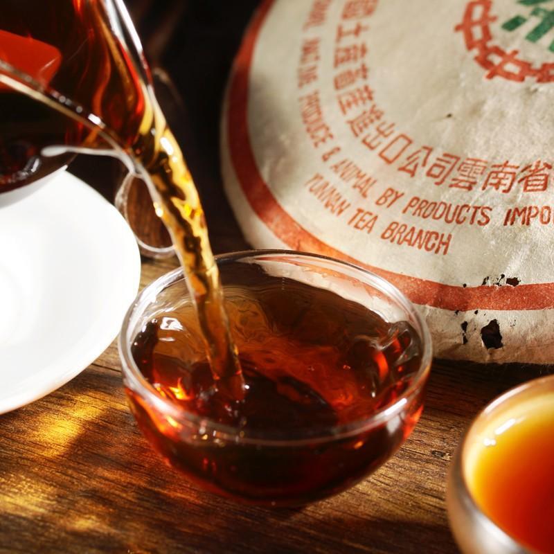 Ripe Puer Tea Puerh Tea,ansestor Antique Honey Sweet Dull-red Puerh Tea 357g