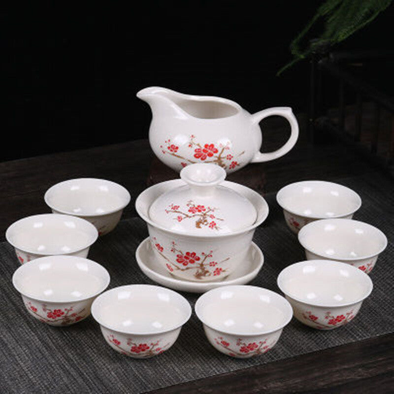 Kung Fu Tea Set Drinkware Purple Clay Ceramic Binglie Include Tea Pot Tea Cup