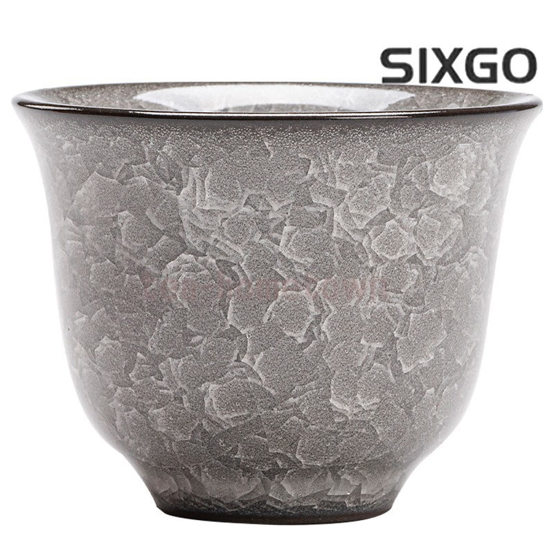 1pc Longquan Celadon Single Cup Ge Kiln Black Ice Crack Tea Cup Tea Set Tea Cup