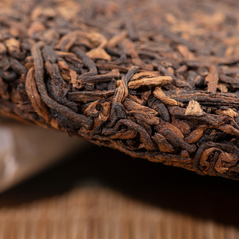 357g Yunnan Pu'er Tea Ripe Tea Cake Ancient Tree Dried Warehouse Old Tea