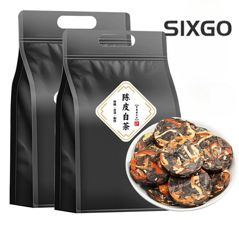 500g Tangerine Peel White Tea Fuding Old White Tea Cake Shoumei Small Tea Cake
