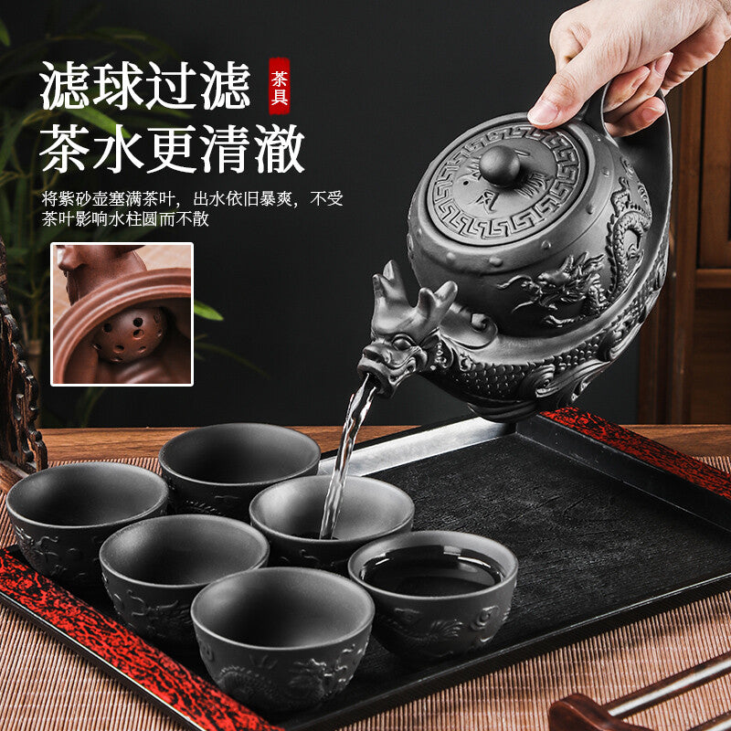 Purple Clay Clay Teapot Chinese Clay Teapot Teapot Teapot Single Pot Tea Set
