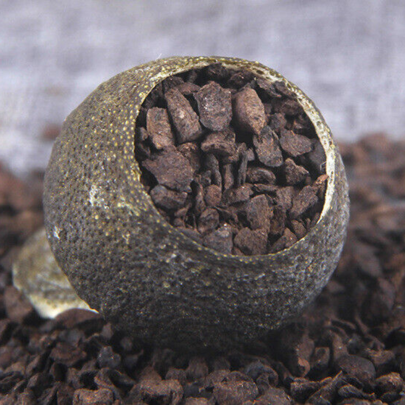 500g Xin Hui Chen Pi Pu'er Tea Gift Tea Xiao Qing Guan Pu'er TeaHealthy Drinks