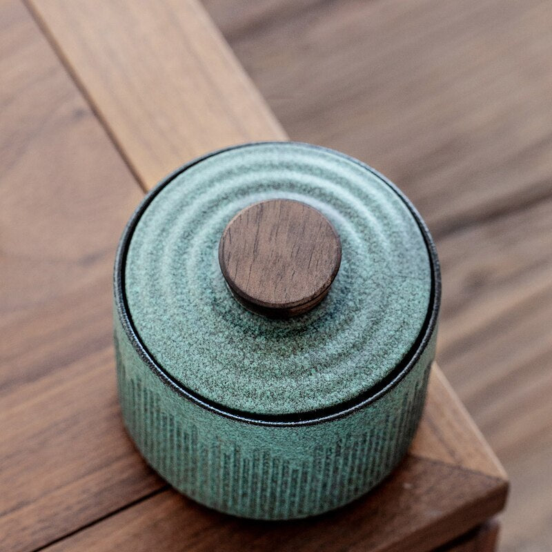 150ml Small Size Ceramic Tea Canisters Green Tea Jars Storage Tea Food