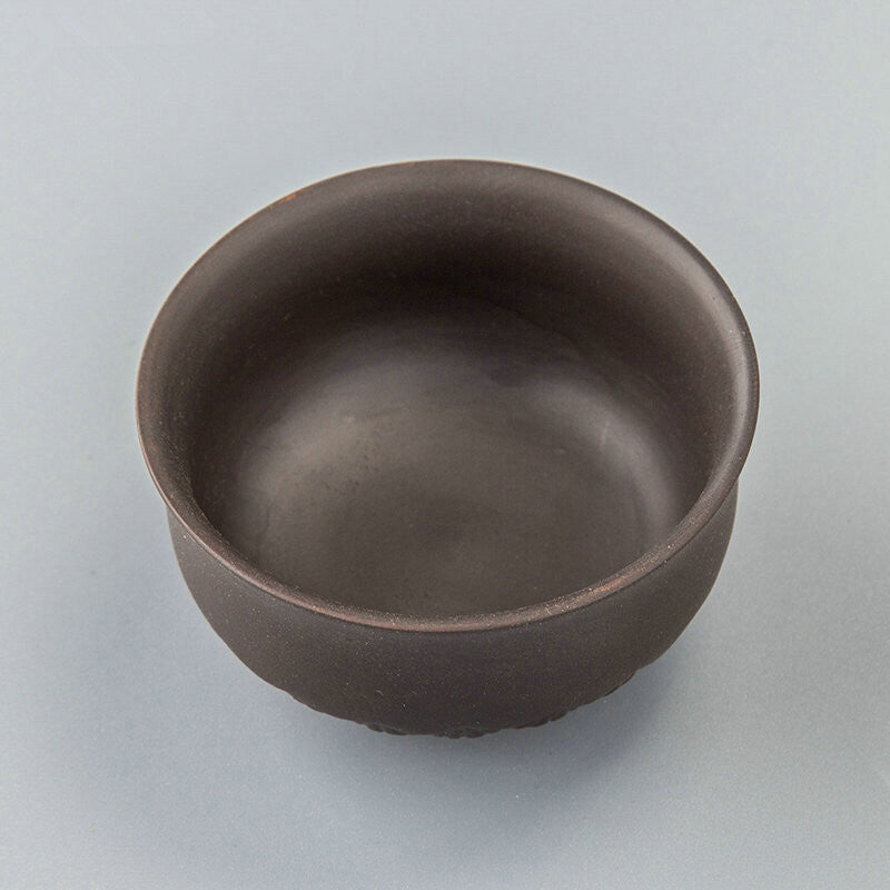 2pcs/lot Real Yixing Zisha Tea Cup 60ml Carved Cup Of Tea Purple Clay Tea Cups