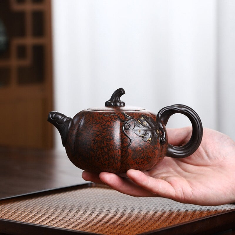 Full Handmade Tea Pot With Certificate Paper Real Yixing Zisha Purple Clay Pot