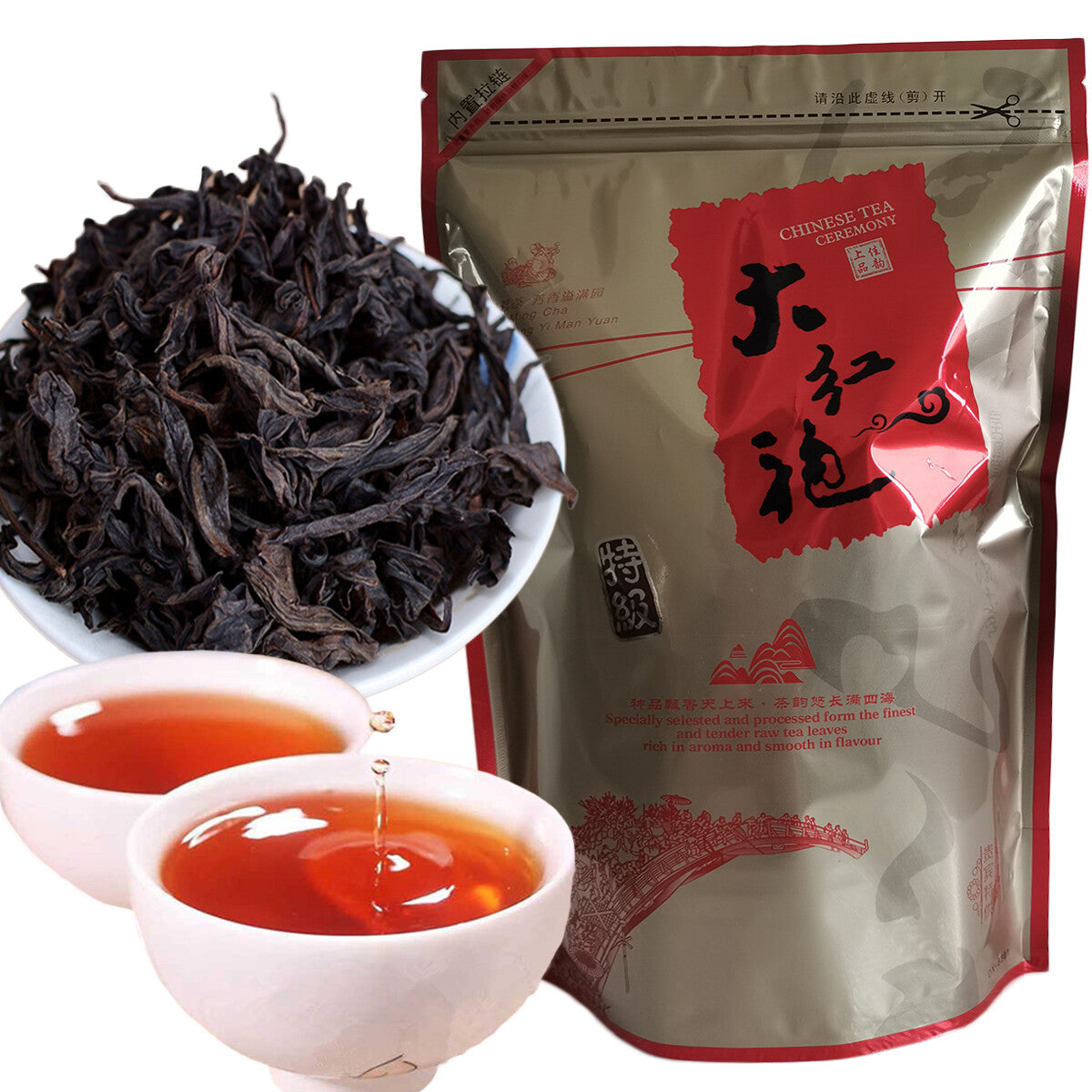 Premium Da Hong Pao Tea Big Red Robe Wuyi Mountain Rock Oolong Loose Leaf 250g