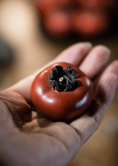 Tea Pet Table Pet Purple Clay Teapet Persimmon From Yixing Tea Set Decoration