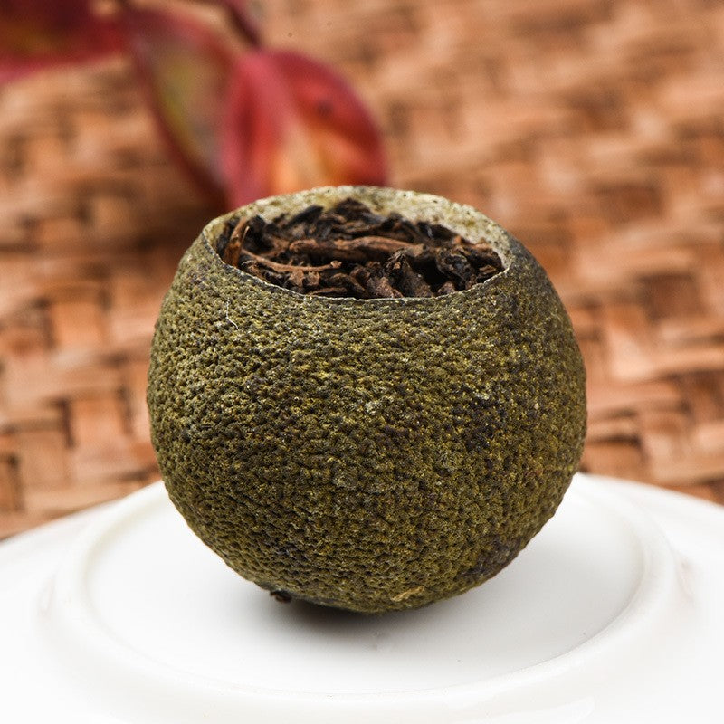 250g Authentic Small Green Mandarin Orange Pu'er Tea Ripe Tea Canned Tea