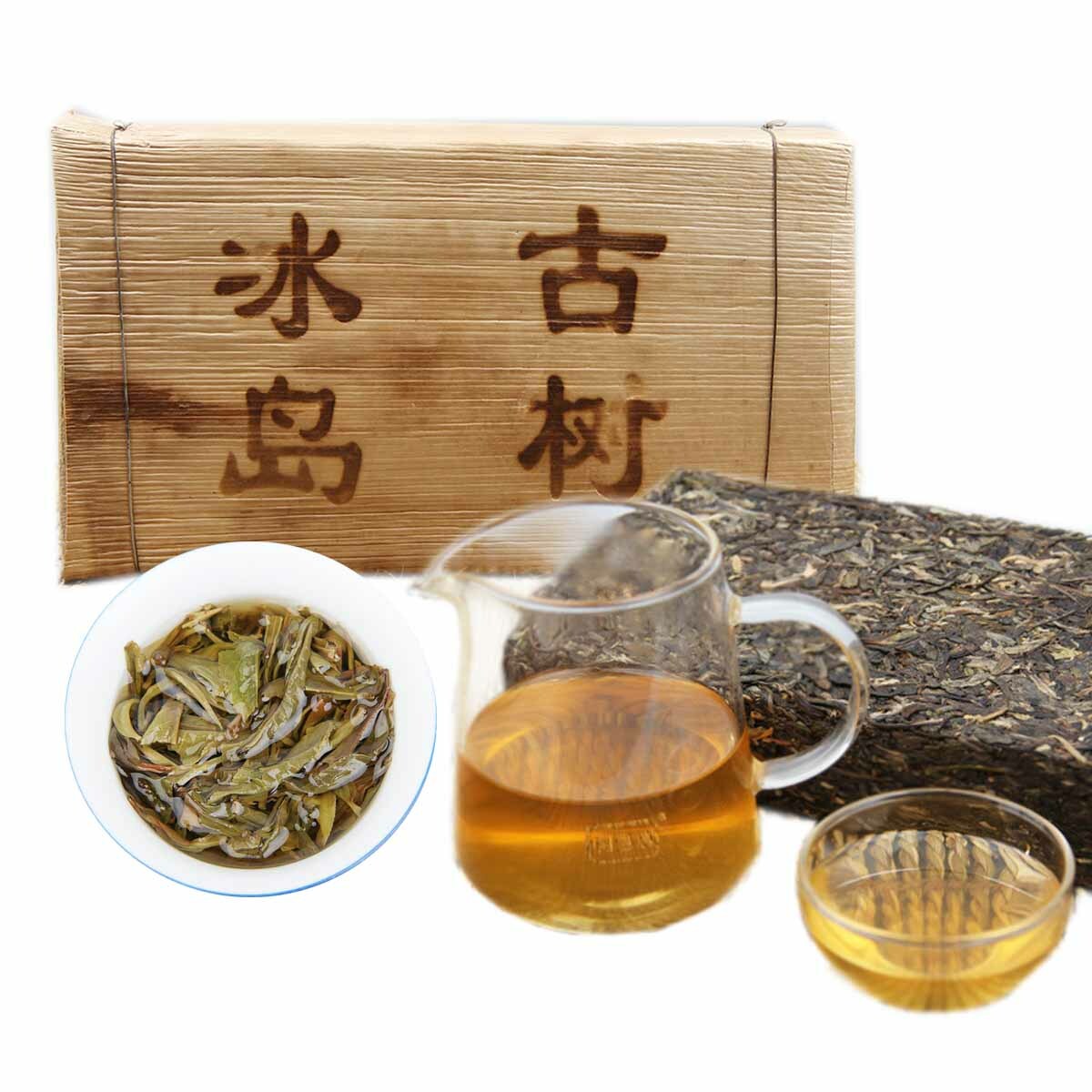 cha Puer Old Tree Tea Chinese High Quality Sheng Pu-erh Brick Green Food 1kg
