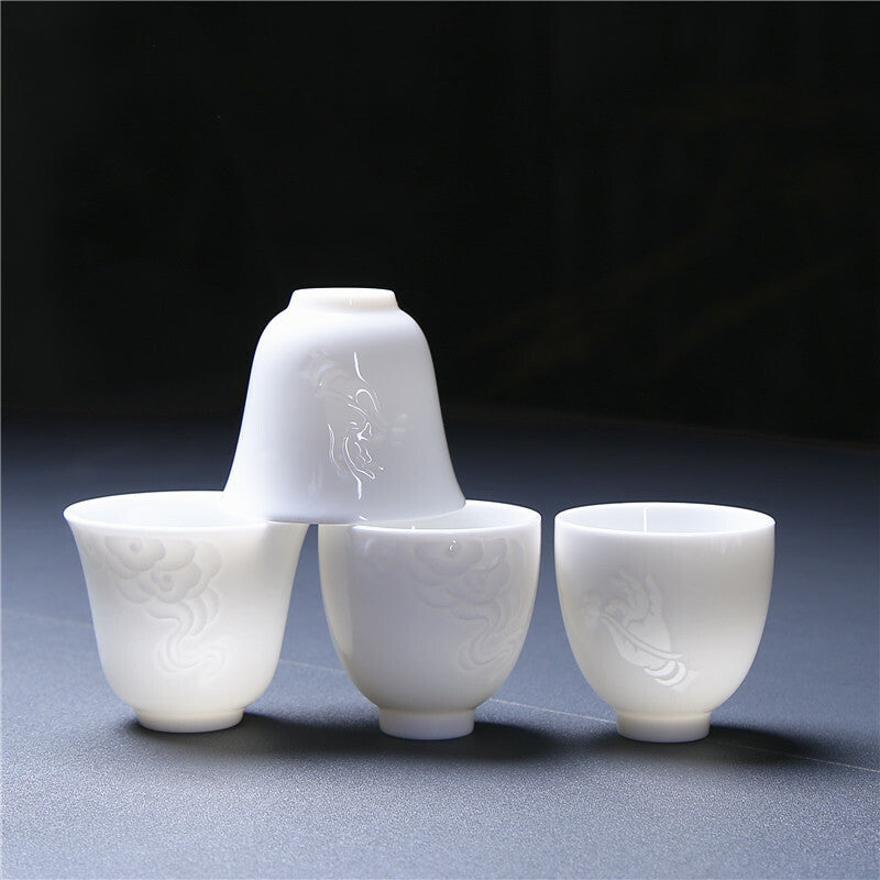 Dehua White China Porcelain Tea Cup Master Cup Of Tea Creative Kungfu Tea Cup