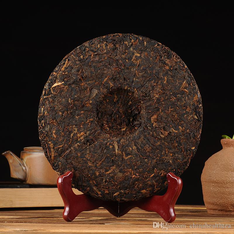 Aged Zhong Cha Green Seal Chinese Pu er Tea Yunnan Cooked Puer Ripe 357g
