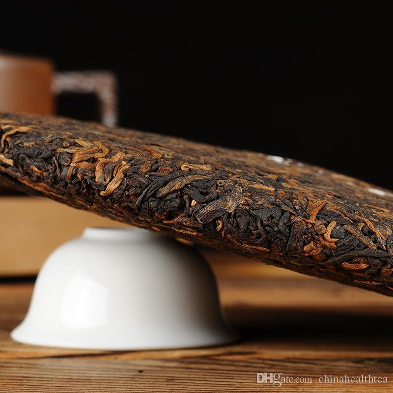 Aged Zhong Cha Green Seal Chinese Pu er Tea Yunnan Cooked Puer Ripe 357g