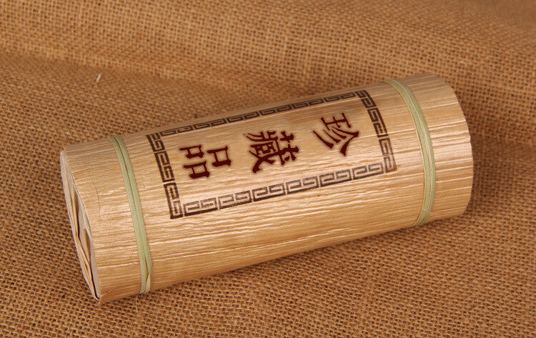 Yunnan Pu'er Tea Treasured Tea Pillar Ancient Tree Tea 500g Bamboo Tube Raw Tea