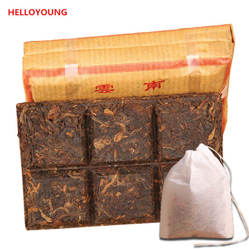 Traditional Craft Tea Ripe Puer Brick Tea 50g Yunnan Old Chinese Puer Black Tea