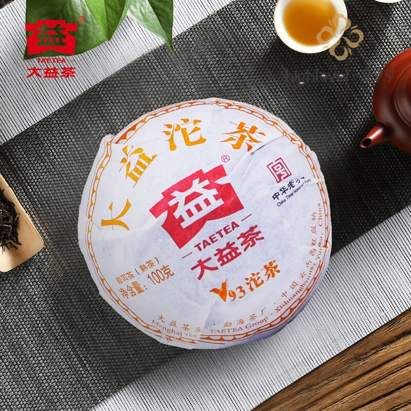 TAETEA V93 * 2018 Menghai Tea Factory Dayi Pu-erh Tea TuoCha Black Puer Tea Ripe