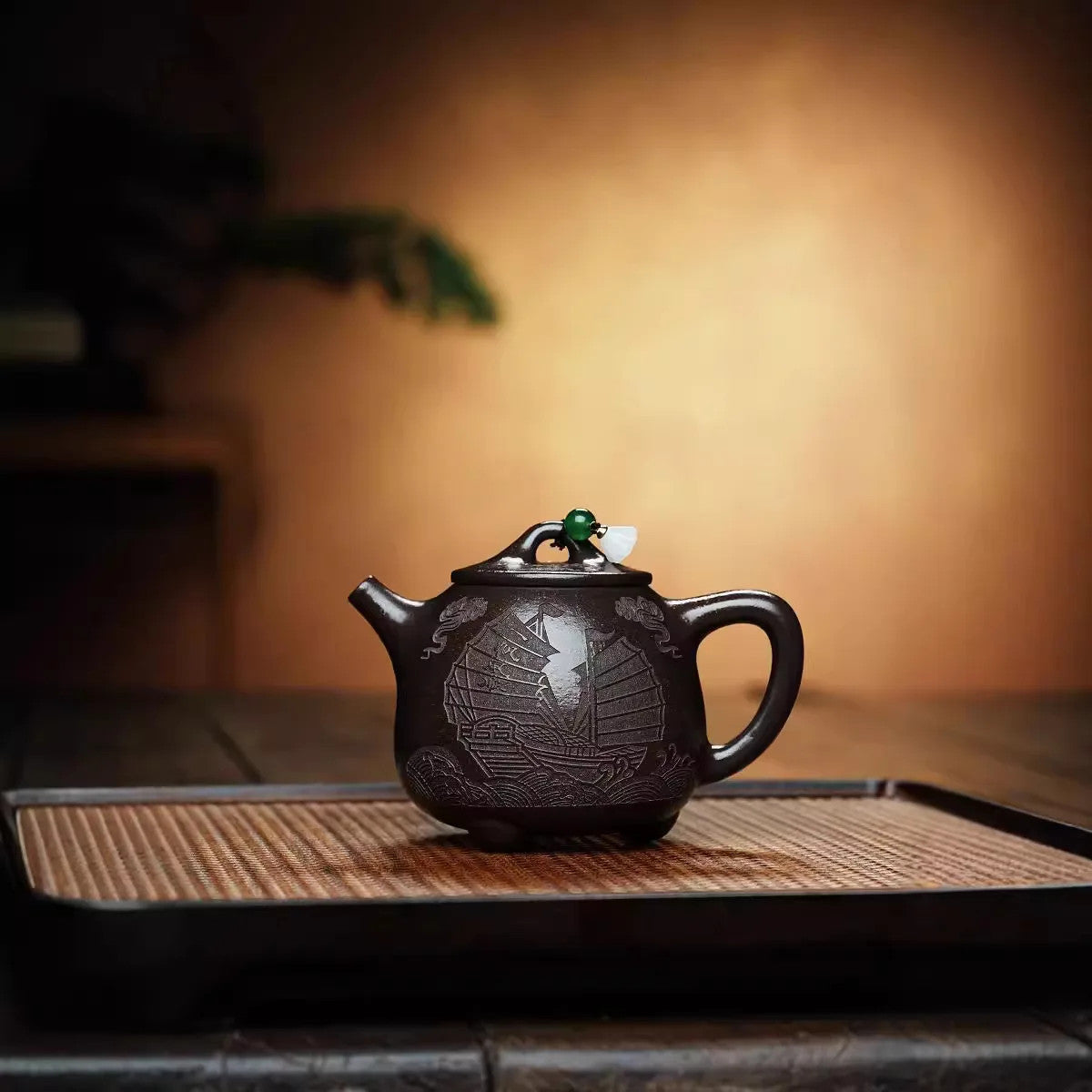 200cc Yixing purple clay teapot handmade small capacity tea pot Kung Fu Teapot