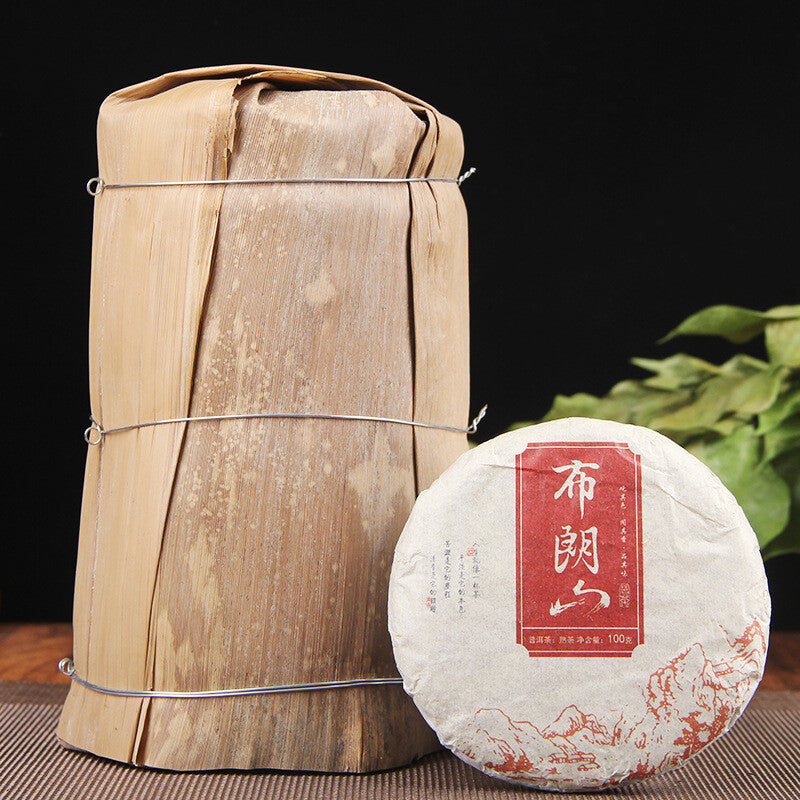 100g Pu'er Tea Cake Brown Mountain Seven Cakes Round Tea Ripening Small Cake Tea