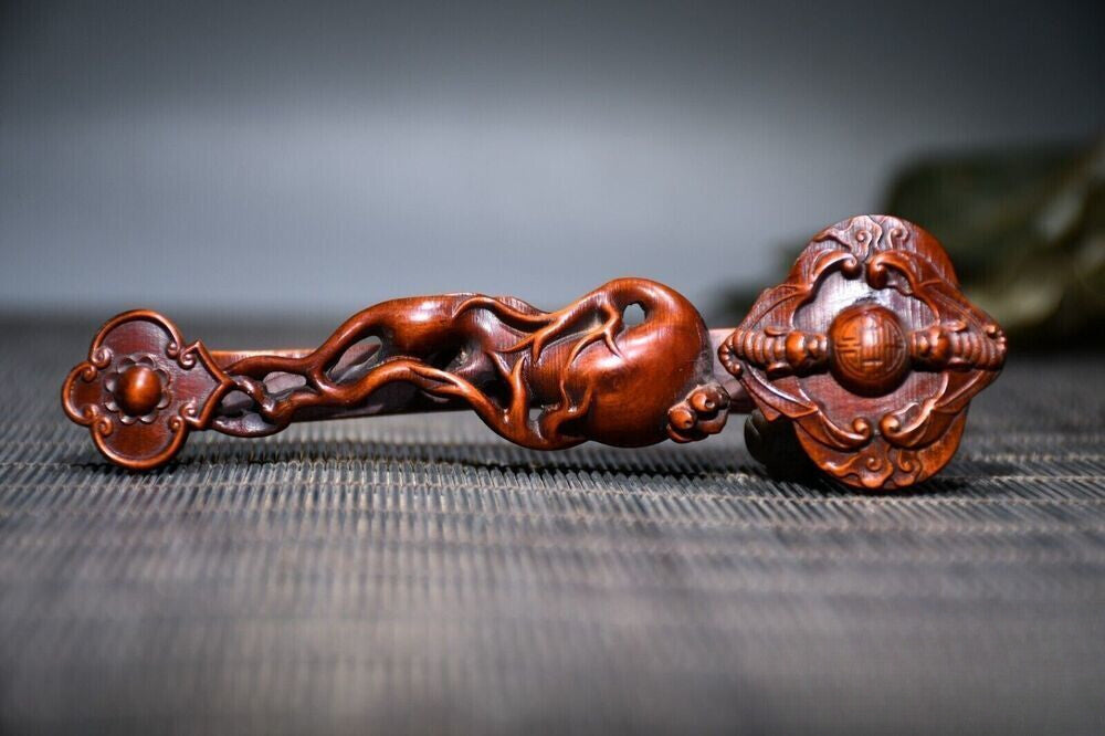 Boxwood Exquisite Carving of Life Ornaments Decor Collect