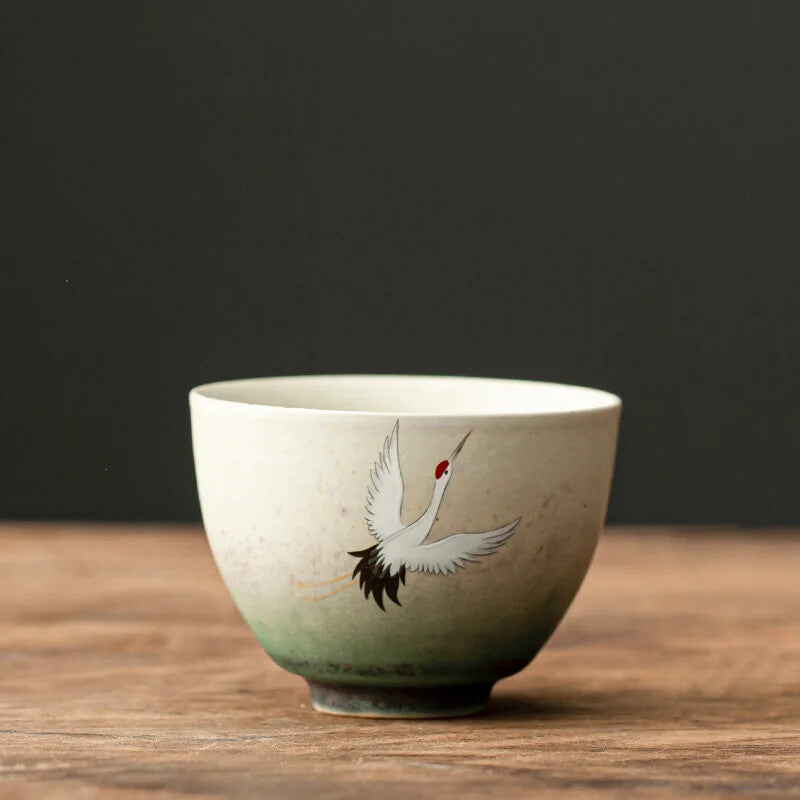 1pc 100ml Chinese Style Ceramic Teacup Coffee Cup Tea Bowl Set household Tea cup