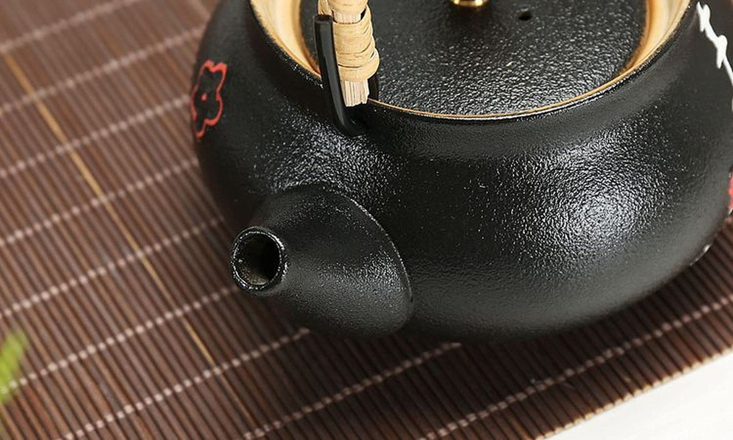 200ml Ceramic Kung Fu Tea Set Teapot Portable Travel Kettle Tea Decor