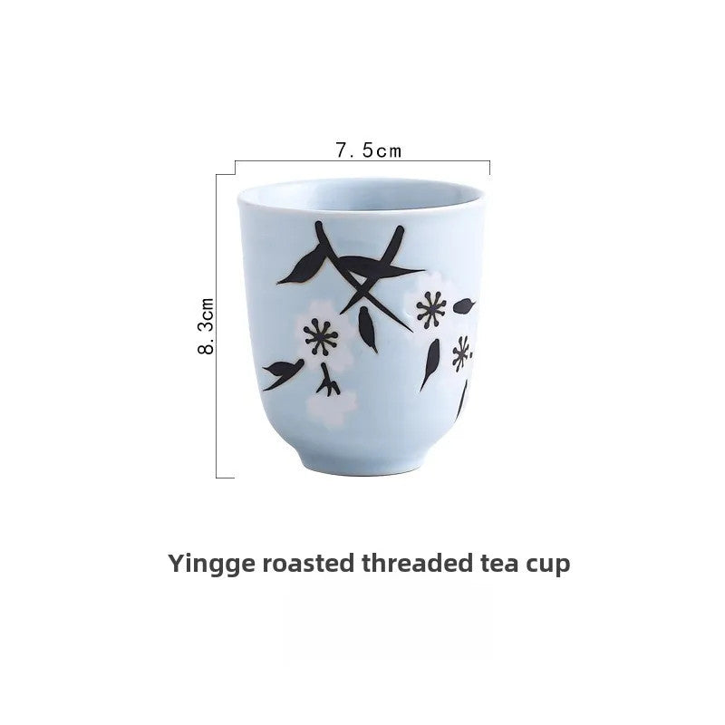 180ml Ceramic Handpainted Tea Cup Master Cup Tea Tasting Cup Kungfu Teaware