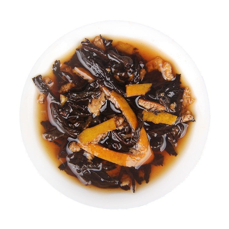 500g Yunnan Tangerine Peel mellow aroma Pu'er Tea Ripe Tea Bulk Mini Tea Cake