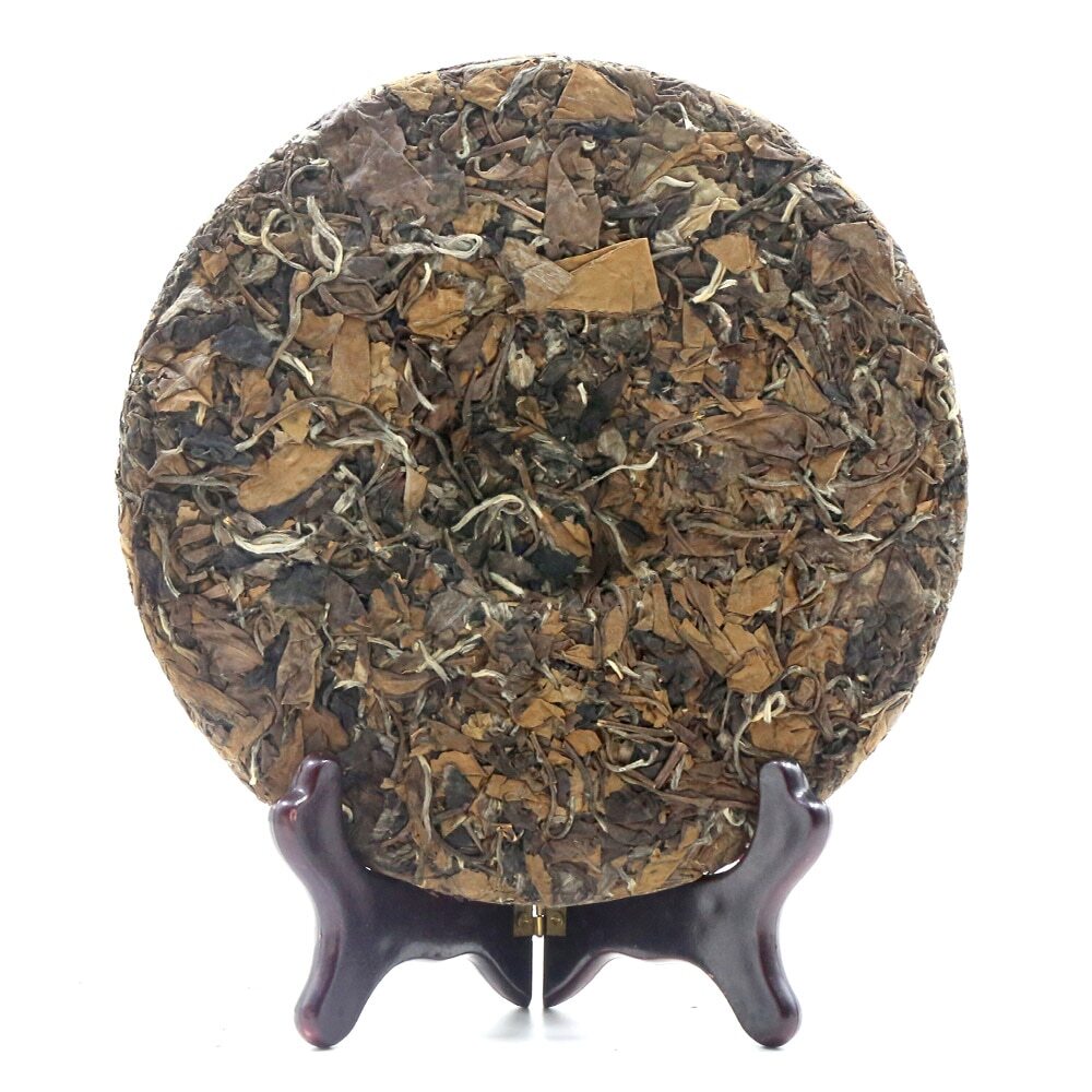 Bai Cha Tea Leaf Cake 300g Shuanghe Organic White Tea Old