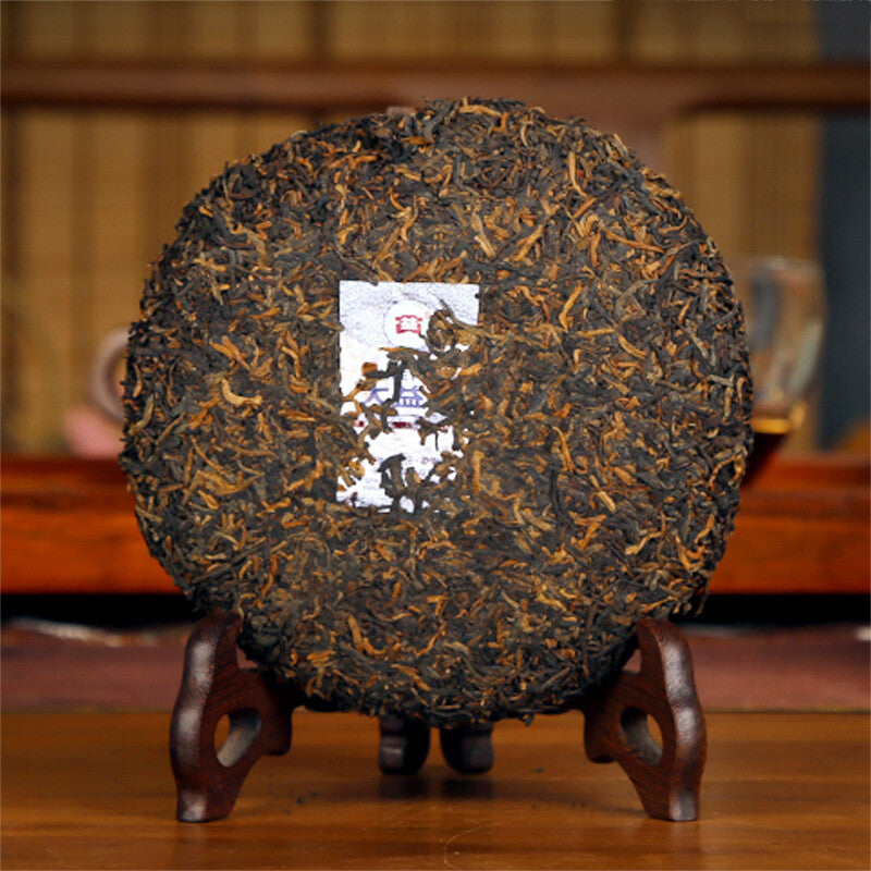 2015 TAETEA Royal Round Pu'er Yunnan Menghai Tea Factory Dayi Ripe Puer Tea 200g